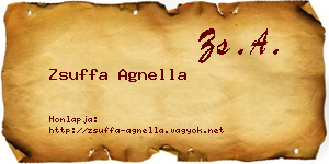 Zsuffa Agnella névjegykártya